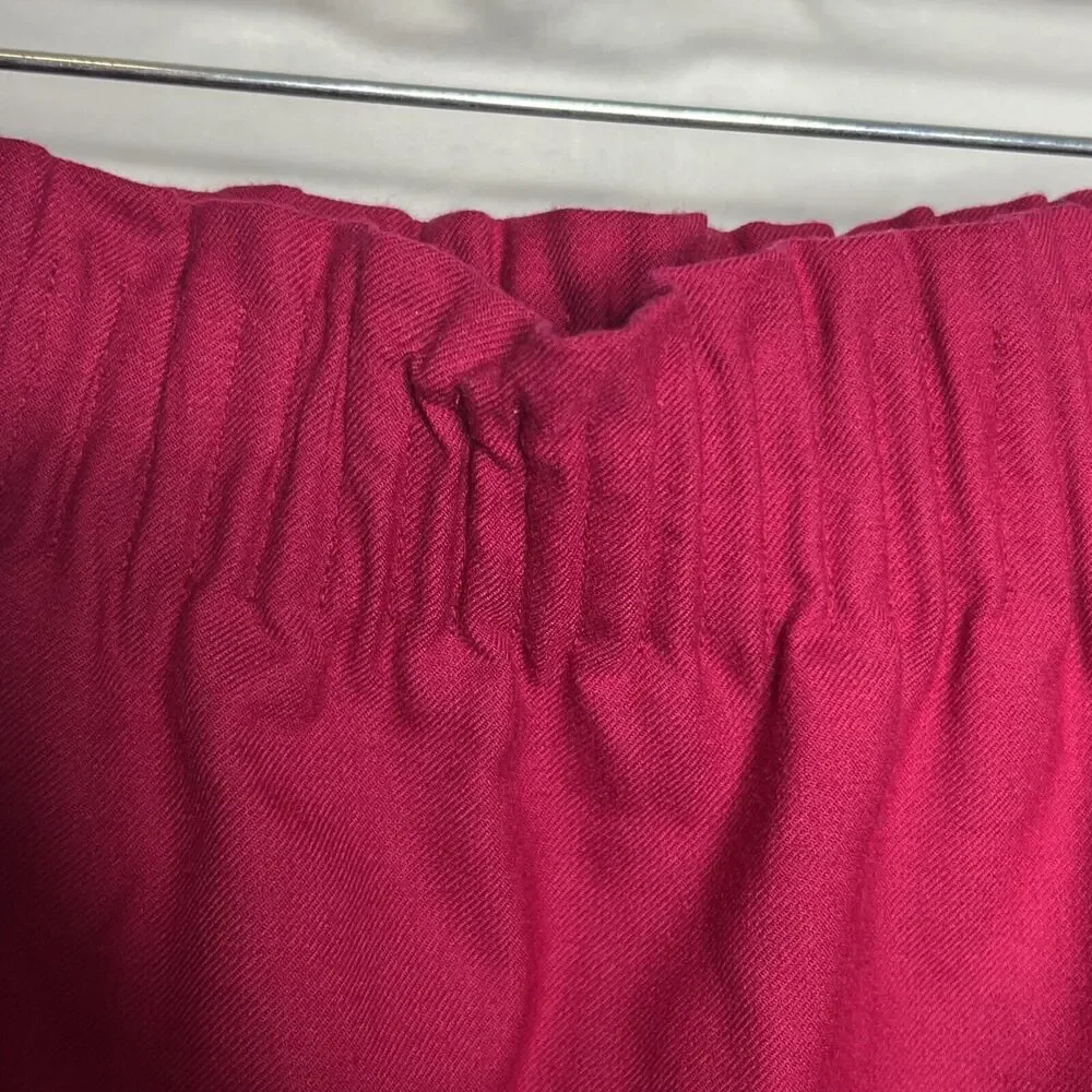 J. Crew Womens 10 Pink Purple Fuchsia Sidewalk Skirt Elastic Waist Pockets
